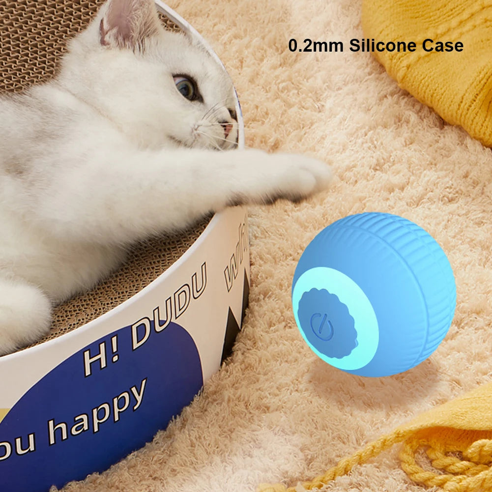 Intelligent Self-Rotating Cat and Dog Toy Ball