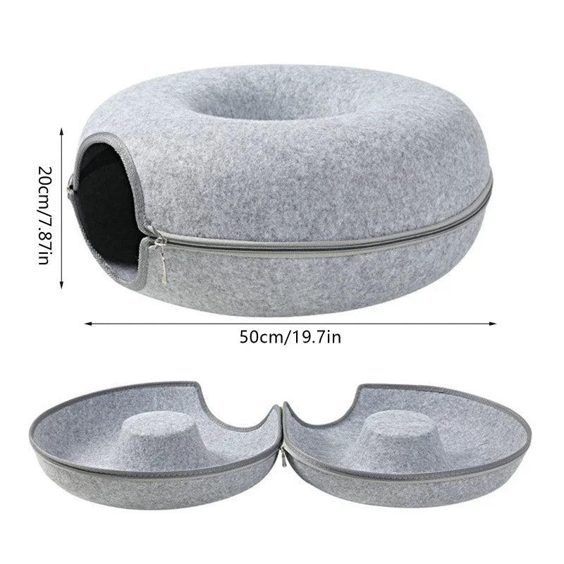 KittyHaven Donut Bed