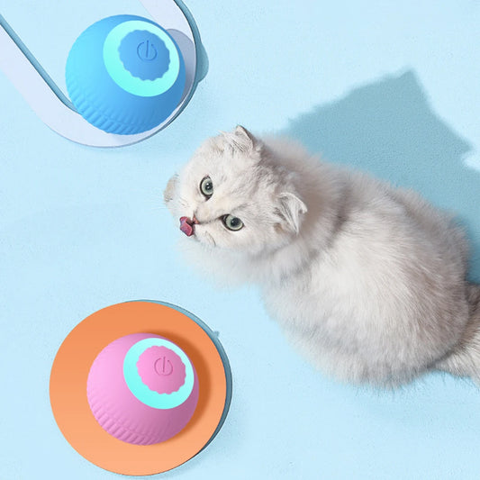 Intelligent Self-Rotating Cat and Dog Toy Ball